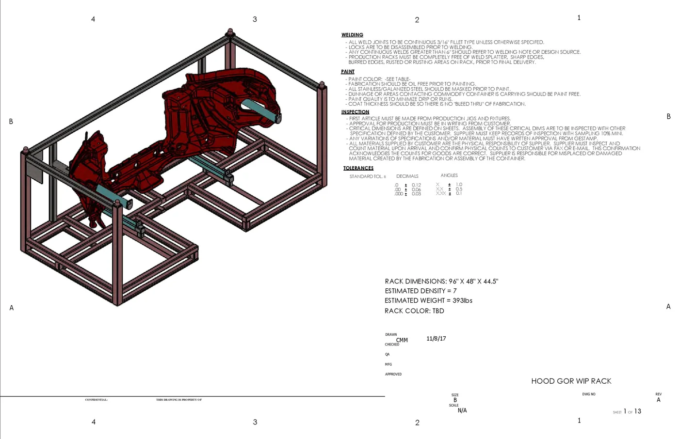Automotive rack